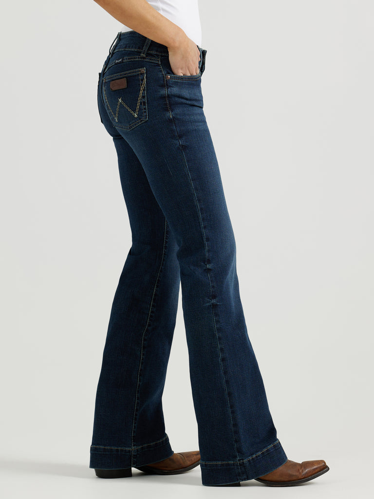 SALE Wrangler Retro® Ladies' Bailey HR Airy Wide Leg Jeans in Reagan SALE Wrangler Retro® Ladies' Bailey HR Airy Wide Leg Jeans in Reagan