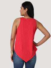 Wrangler Women's Red Bandana Print Handkerchief Tank