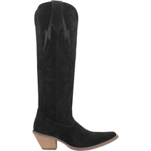 Dingo Ladies Black Suede 16" Thunder Road Snip Toe Fashion Western Boots