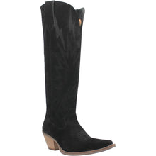 Pard's Western Shop Dingo Ladies Black Suede 16" Thunder Road Snip Toe Fashion Western Boots