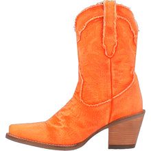 Dingo Ladies Y'all Need Dolly Orange Denim Fashion Western Boots