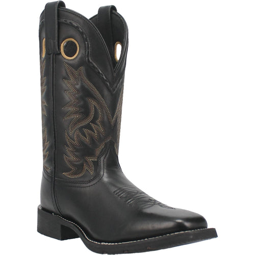 Pard's Western Shop Laredo Black Kane Square Toe Boots for Men