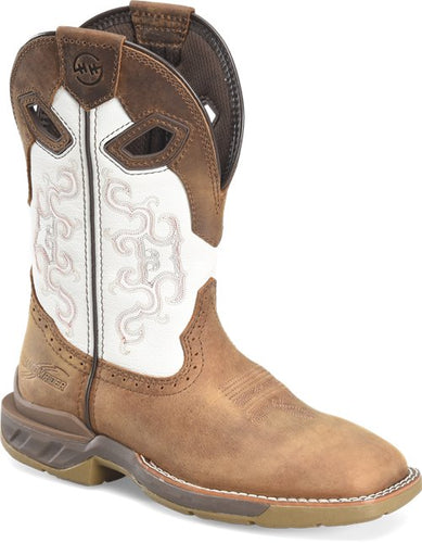 Pard's Western Shop Men's Double H Phantom Rider Brown Wide Square Composite Toe Roper Boots