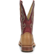 Double H Men's Tan Odie Wide Square Toe Roper Boots with Red Tops