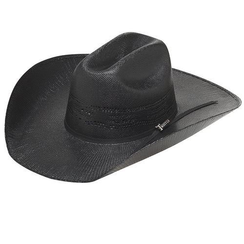 Pard's Western shop Twister Black Bangora Straw Western Hat for Kids