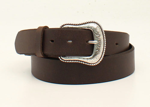 Nocona Dark Brown Leather Belt