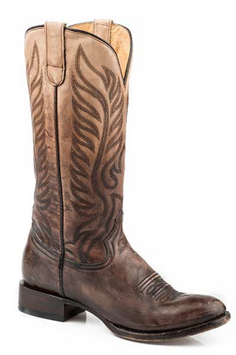 Pard's Western Shop Roper Footwear Inked Brown Samantha Boots for Women