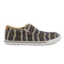 Women's Hooey Black/Yellow Multi Print Slip-On Loper Shoes from Twisted X
