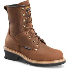 Pard's Western shop Men's Elm 8" Brown Steel Toe Waterproof Logger Boots from Carolina Boots