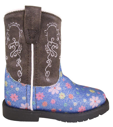 Pard's Western Shop Smoky Mountain Boots Blue Flower Autry Boots for Toddlers