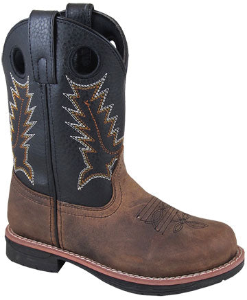 Pard's Western Shop Distressed Brown Round Toe Buffalo Boots for Kids from Smoky Mountain Boots