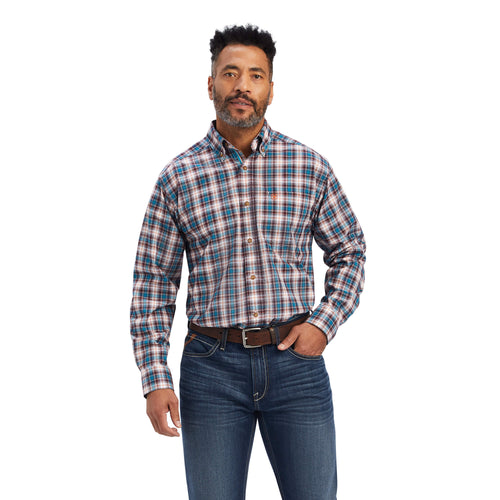Pard's Western Shop Ariat Men's Multi Color Plaid Pro Series Francois Stretch Classic Fit Button-Down Shirt