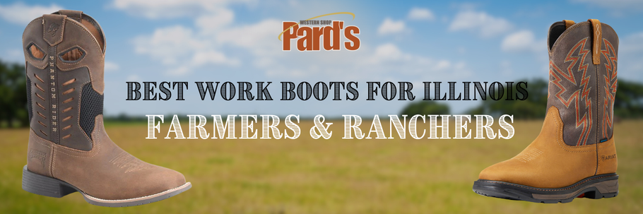 Best Work Boots for Illinois Farmers & Ranchers (2026 Guide to Waterproof, Steel Toe & Winter Boots)