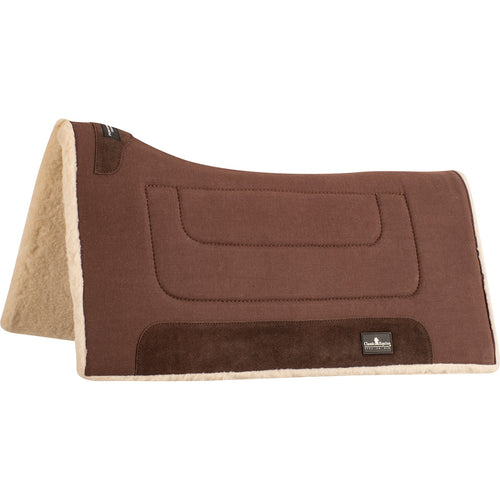 Pard's Western Shop Classic Equine Brown Performance Trainer Fleece Saddle Pad