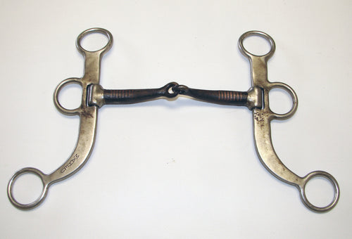 Used Maheu Flat Shank Snaffle Bit