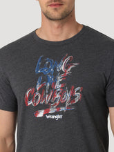 Wrangler Long Live Cowboys U.S.A. Charcoal Tee Shirt for Men