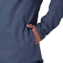 Men's Wrangler Solid Indigo Flannel Lined Snap Western Work Shirt