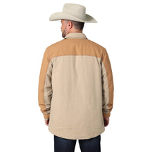 Wrangler Men's Two Tone Khaki Canvas Barn Coat