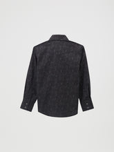 Wrangler Boys Black Paisley Print 20X Competition Advanced Comfort Snap Western Shirt