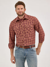 Pard's Western Shop Wrangler Retro Men's Rust Plaid Western Snap Shirt