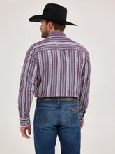 Wrangler Cody Johnson Collection Mauve Stripe Button-Down Shirt for Men