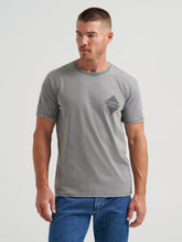 Wrangler Men's Southwest Steer Skull Heather Grey Graphic T-Shirt