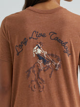 Wrangler Women's "Long Live Cowboys" Rawhide Heather Retro Graphic T-Shirt