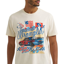 Wrangler Men's "For The Ride of Life" American Legend Antique White Graphic Vintage Tee