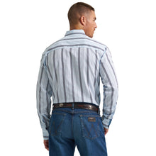 Wrangler Cody Johnson Collection Blue/Navy Stripe Button-Down Shirt for Men