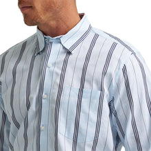 Wrangler Cody Johnson Collection Blue/Navy Stripe Button-Down Shirt for Men