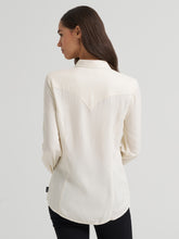 Wrangler Women's Off White Conch Button Blouse