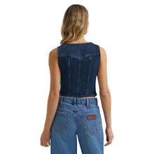 Wrangler Women's Dark Denim Bustier Vest