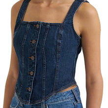 Wrangler Women's Dark Denim Bustier Vest