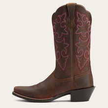 Ariat Women's Powder Brown Round Up Blunt Toe Western Boots