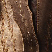 Ariat Women's Distressed Brown Heritage Elastic Wide Calf Snip Toe Western Boots