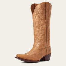 Pard's Western Shop Ariat Women's Distressed Brown Heritage Elastic Wide Calf Snip Toe Western Boots