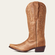 Ariat Women's Distressed Brown Heritage Elastic Wide Calf Snip Toe Western Boots