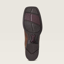 Ariat Women's Brown West Bound Broad Square Toe Western Boots with Red Tops