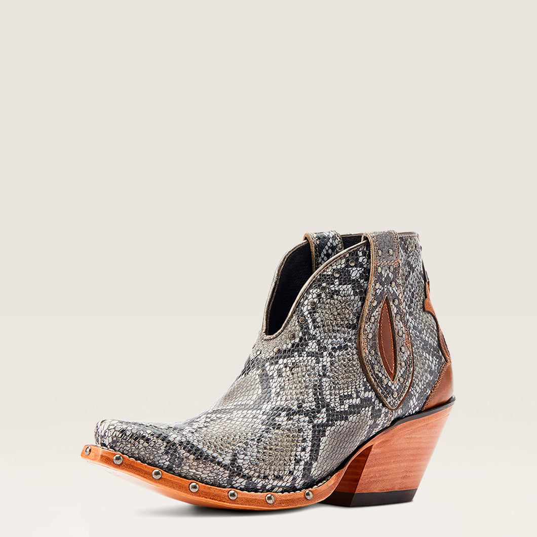 Pard's Western Shop Ariat Women's Snake Print Greeley Snip Toe Western Bootie