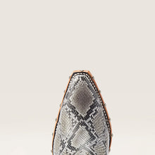 Ariat Women's Snake Print Greeley Snip Toe Western Bootie