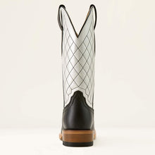 Ariat Women's Black Futurity Denton Blunt Toe Western Boots with Bright Pearl Tops