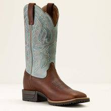 Ariat Women's Brown Hybrid Ranchwork Broad Square Toe Western Boots