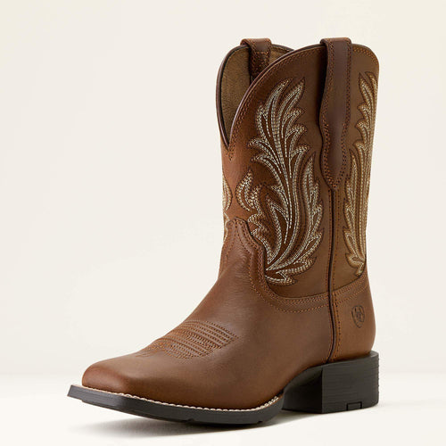 Pard's Western Shop Ariat Women's Sorrel Round Up Filly Broad Square Toe Western Boots