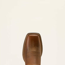 Ariat Women's Brown Round Up Holly Broad Square Toe Western Boots with Floral Embroidered Tops