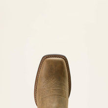 Ariat Women's Brown Round Up Ruidoso Broad Square Toe Western Boots with Dusty Rose Tops