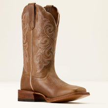 Ariat Women's Natural Tan County Lane Broad Square Toe Western Boots