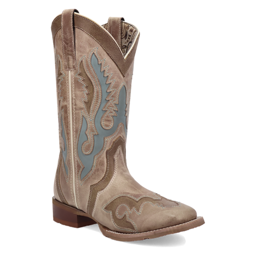 Pard's Western Shop Laredo Women's Tan Ardena Broad Square Toe Western Boots