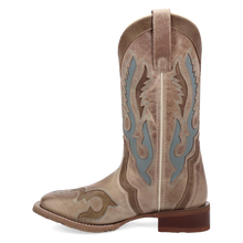 Laredo Women's Tan Ardena Broad Square Toe Western Boots