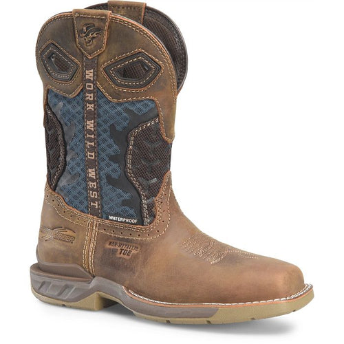 Pard's Western Shop Double H Women's Brown Phantom Rider Watcher Broad Square Composite Toe Boots