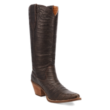Pard's Western Shop Dingo Women's Brown Croc Print Ozzie Snip Toe Boots